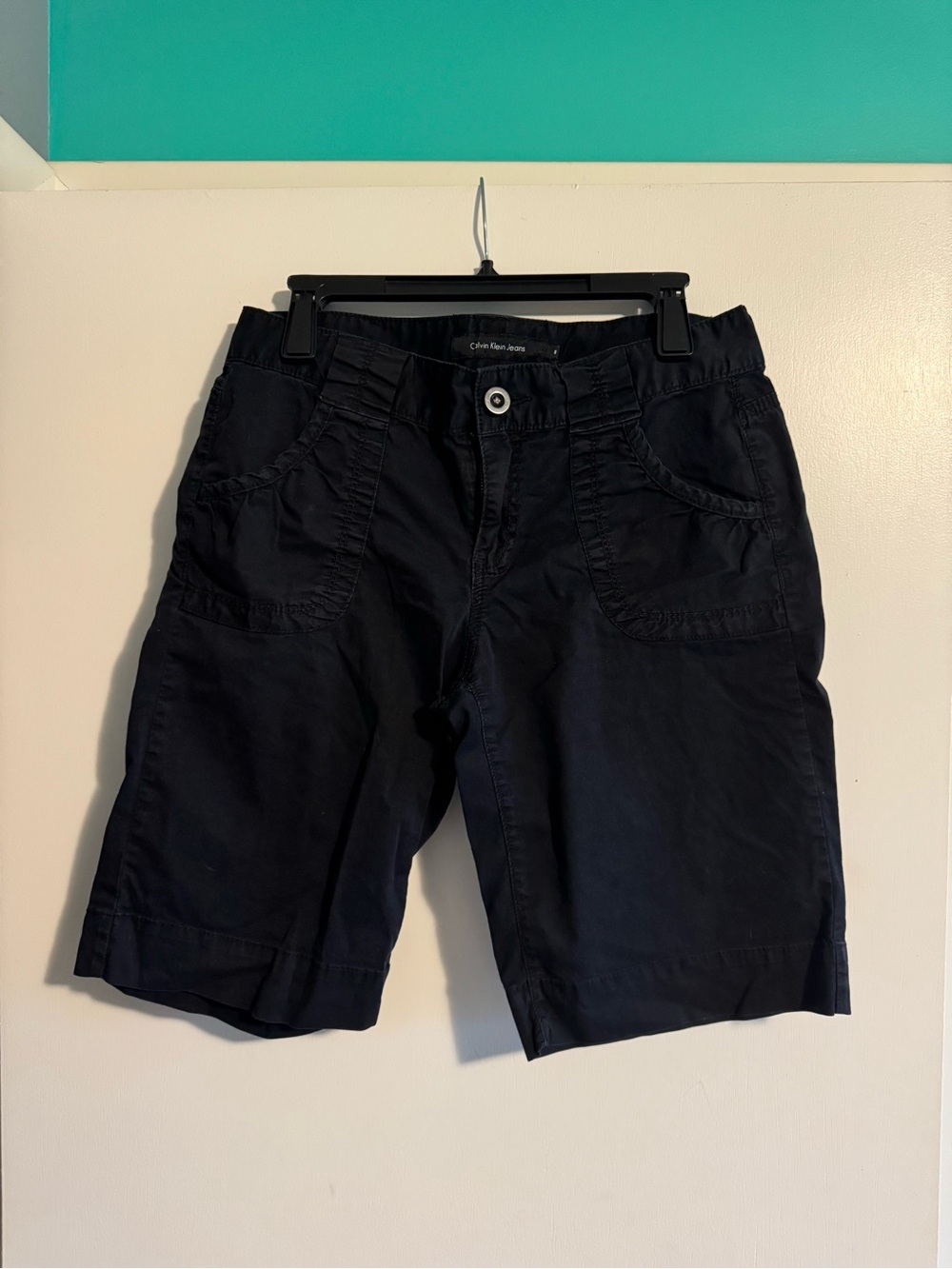 Calvin Klein Jeans Women's Navy Bermuda Shorts